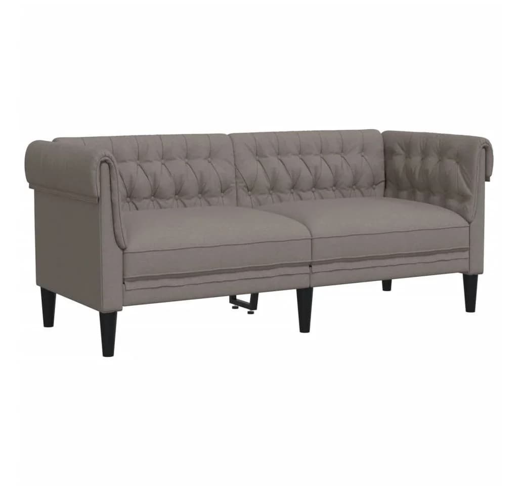 vidaXL Sofa 3-tlg. Sofagarnitur Taupe Stoff Modern - Bild 5