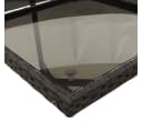 vidaXL Garten-Essgruppe 5-tlg. Schwarz Poly Rattan mit Hartglasplatte und Kissen Bild 5