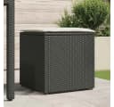 vidaXL Kissenbox Schwarz Poly-Rattan Gartenbox Bild 3