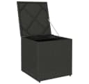 vidaXL Kissenbox Schwarz Poly-Rattan Gartenbox Bild 4