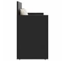 vidaXL Gartenbank mit Kissen Schwarz Poly Rattan Bild 5