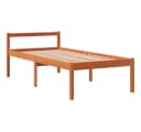 vidaXL Seniorenbett Massivholz Kiefern Wachsbraun 90x200 cm Bild 2