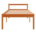 vidaXL Seniorenbett Massivholz Kiefern Wachsbraun 90x200 cm Bild 3
