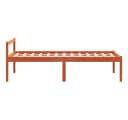 vidaXL Seniorenbett Massivholz Kiefern Wachsbraun 90x200 cm Bild 4