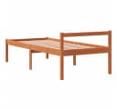 vidaXL Seniorenbett Massivholz Kiefern Wachsbraun 90x200 cm Bild 5