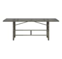 vidaXL Gartentisch mit Glasplatte Grau Poly Rattan Bild 4