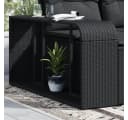 vidaXL Lagerregal 2-tlg. Schwarz Poly Rattan mit Stahlrahmen Bild 1