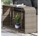 vidaXL Outdoor-Regal 2-tlg. Grau Poly Rattan Bild 1