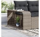 vidaXL Outdoor-Regal 2-tlg. Grau Poly Rattan Bild 3