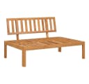 vidaXL Garten-Mittelsofa aus massivem Akazienholz, braun Bild 2