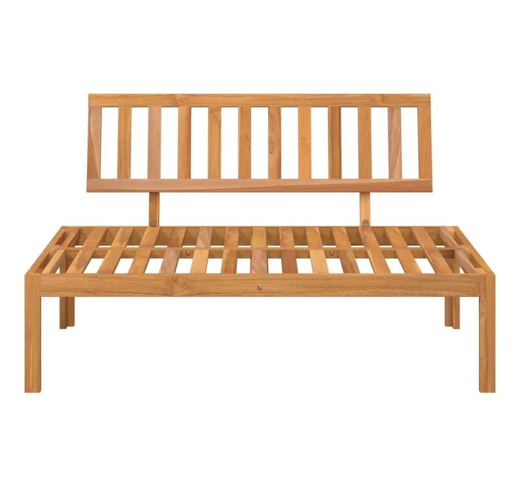 vidaXL Garten-Mittelsofa aus massivem Akazienholz, braun - Bild 4