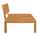 vidaXL Garten-Mittelsofa aus massivem Akazienholz, braun Bild 5