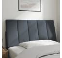 vidaXL Bett Kopfteilkissen Hanko Dunkelgrau Samt Bild 3