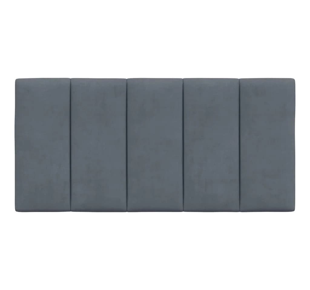 vidaXL Bett Kopfteilkissen Hanko Dunkelgrau Samt - Bild 5