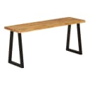 vidaXL Sitzbank Baumkante 105 cm Massivholz Bild 4