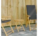 vidaXL Gartentisch Klappbar Bambus 45x45 cm Bild 1