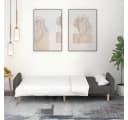 vidaXL Schlafsofa 2-Sitzer Dunkelgrau mit Holzrahmen Bild 3
