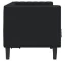 vidaXL Chesterfield-Sofa 2-Sitzer Schwarz Kunstleder Bild 5