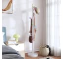 vidaXL Garderobenständer Weiß 172 cm Pulverbeschichtetes Eisen Bild 2