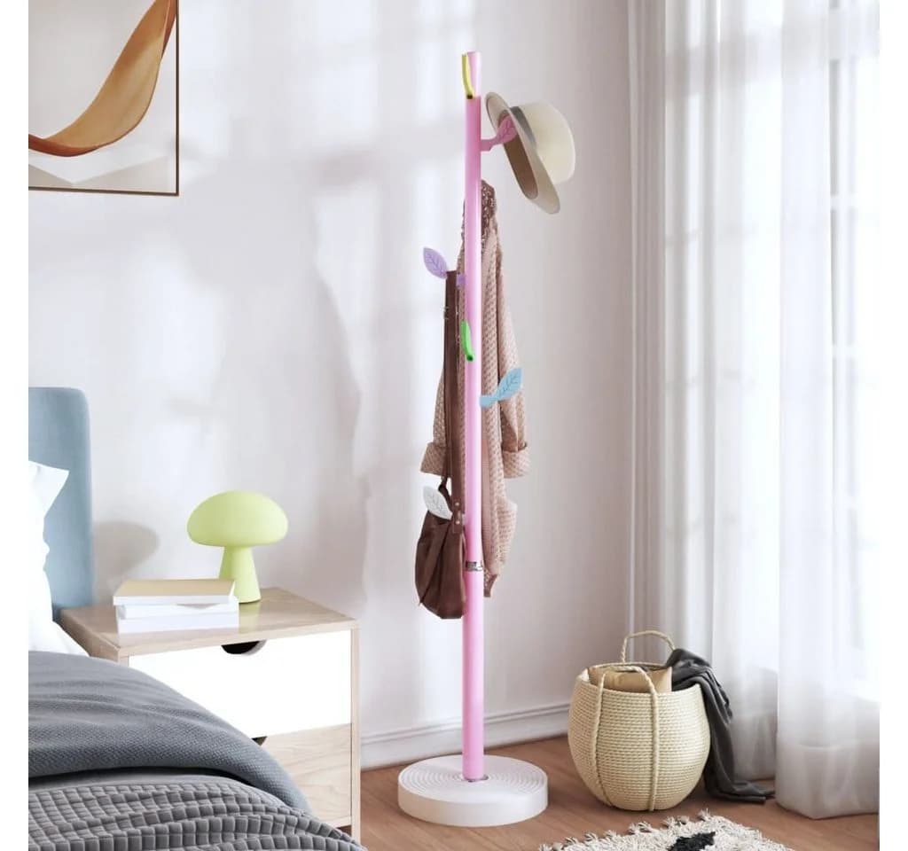 vidaXL Garderobenständer Rosa 172 cm mit 8 Haken - Bild 2
