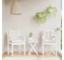 vidaXL Sitzauflage Niedriglehner 2 Stk. Melange Creme Polyester Bild 3