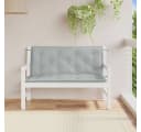 vidaXL Gartenbankauflage Melange Hellgrau Polyester Bild 3