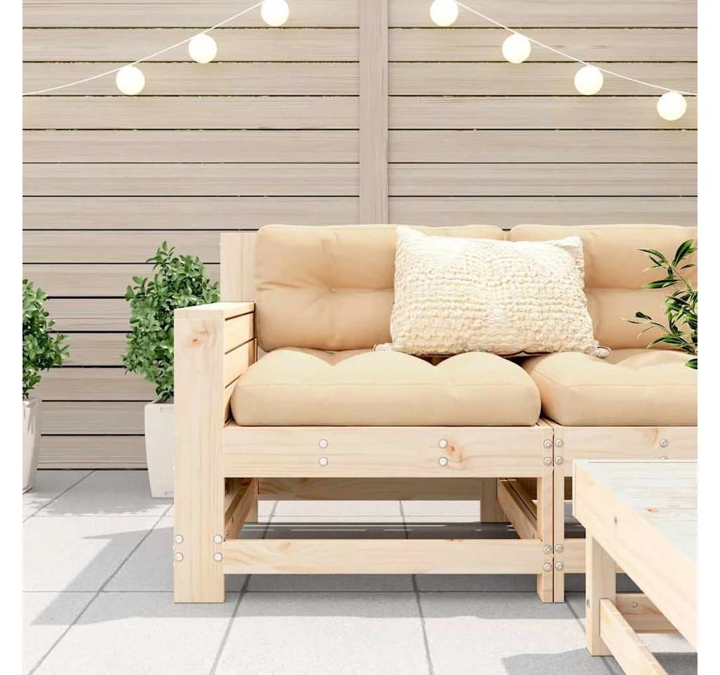 vidaXL Gartensofa Element Kiefer massiv mit Armlehne - Bild 3