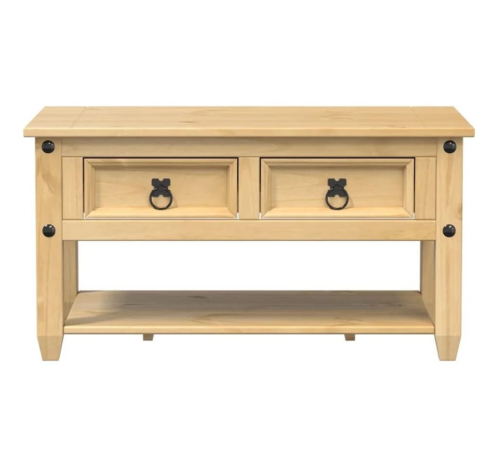 vidaXL Couchtisch mit Schubladen Corona Massivholz Kiefer - Bild 4