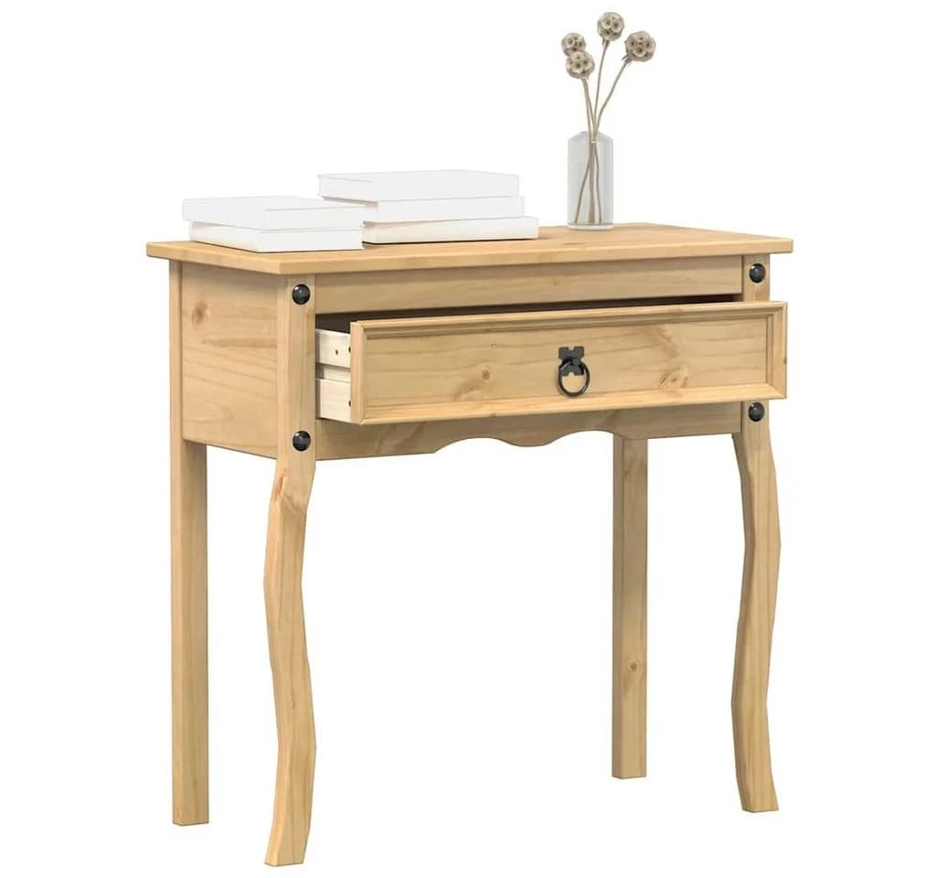vidaXL Beistelltisch Konsolentisch Corona 73x35x73 cm Massivholz Kiefer