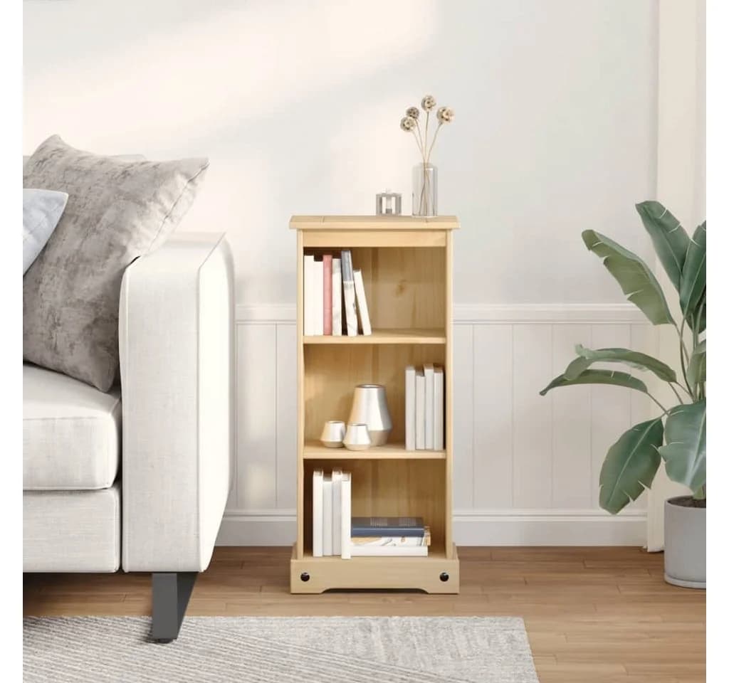 vidaXL Bücherregal Corona Massivholz Kiefer Rustikal - Bild 3
