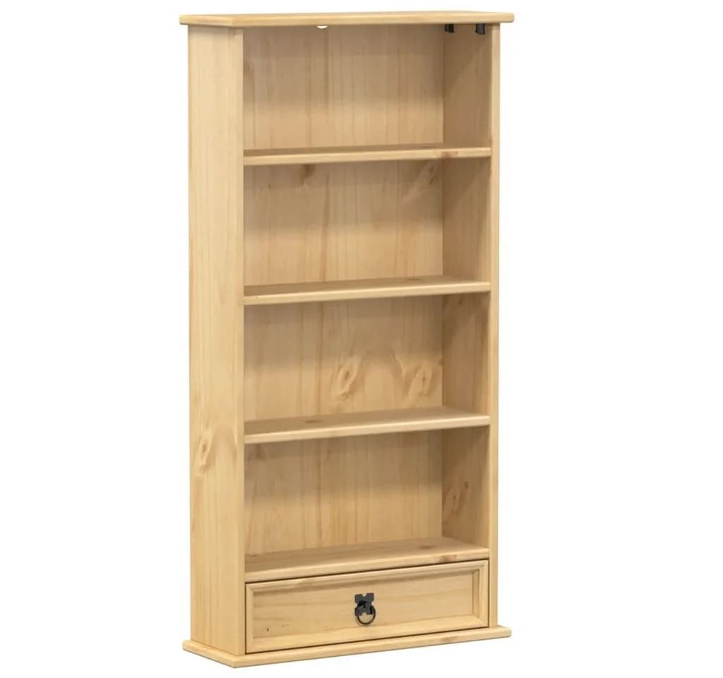 vidaXL Bücherregal CD-Schrank Corona Massivholz Kiefer Rustikal - Bild 2