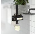 vidaXL Duschcaddy Hängend Mattschwarz Edelstahl 304 Bild 1