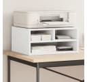 vidaXL Druckerständer Weiß Holzwerkstoff Multifunktionaler Organizer Bild 1