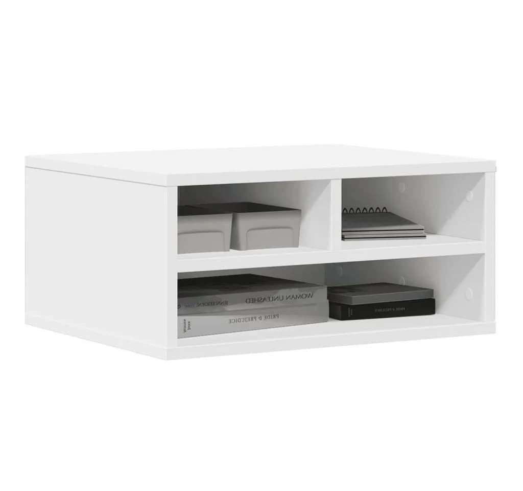 vidaXL Druckerständer Weiß Holzwerkstoff Multifunktionaler Organizer - Bild 4