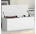 vidaXL Aufbewahrungsbox Truche Weiß Holzwerkstoff Bild 1