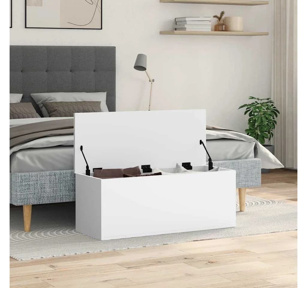 vidaXL Aufbewahrungsbox Truche Weiß Holzwerkstoff - Bild 3