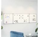 vidaXL Klappbare Magnettafel Weiß Aluminium Bild 1