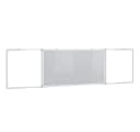 vidaXL Klappbare Magnettafel Weiß Aluminium Bild 3