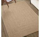 vidaXL Teppich ZIZUR 120x120 cm Jute-Optik Indoor und Outdoor Bild 3