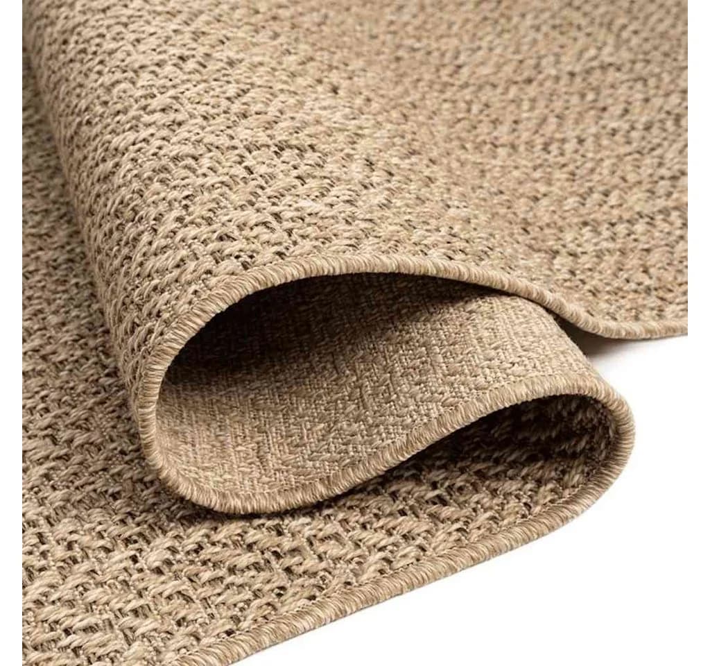 vidaXL Teppich ZIZUR 120x120 cm Jute-Optik Indoor und Outdoor - Bild 4