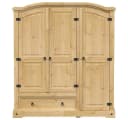 vidaXL Kleiderschrank Corona Massivholz Kiefer Bild 4