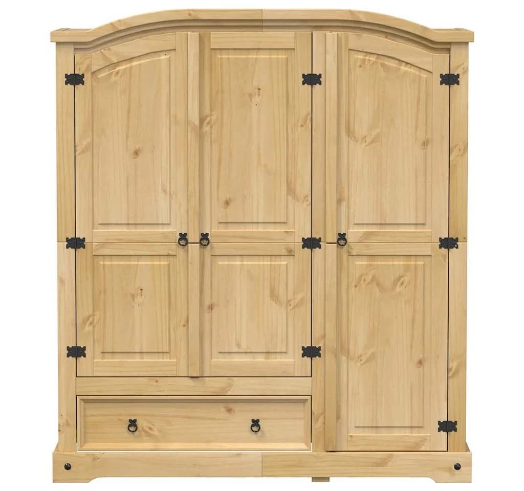 vidaXL Kleiderschrank Corona Massivholz Kiefer - Bild 4
