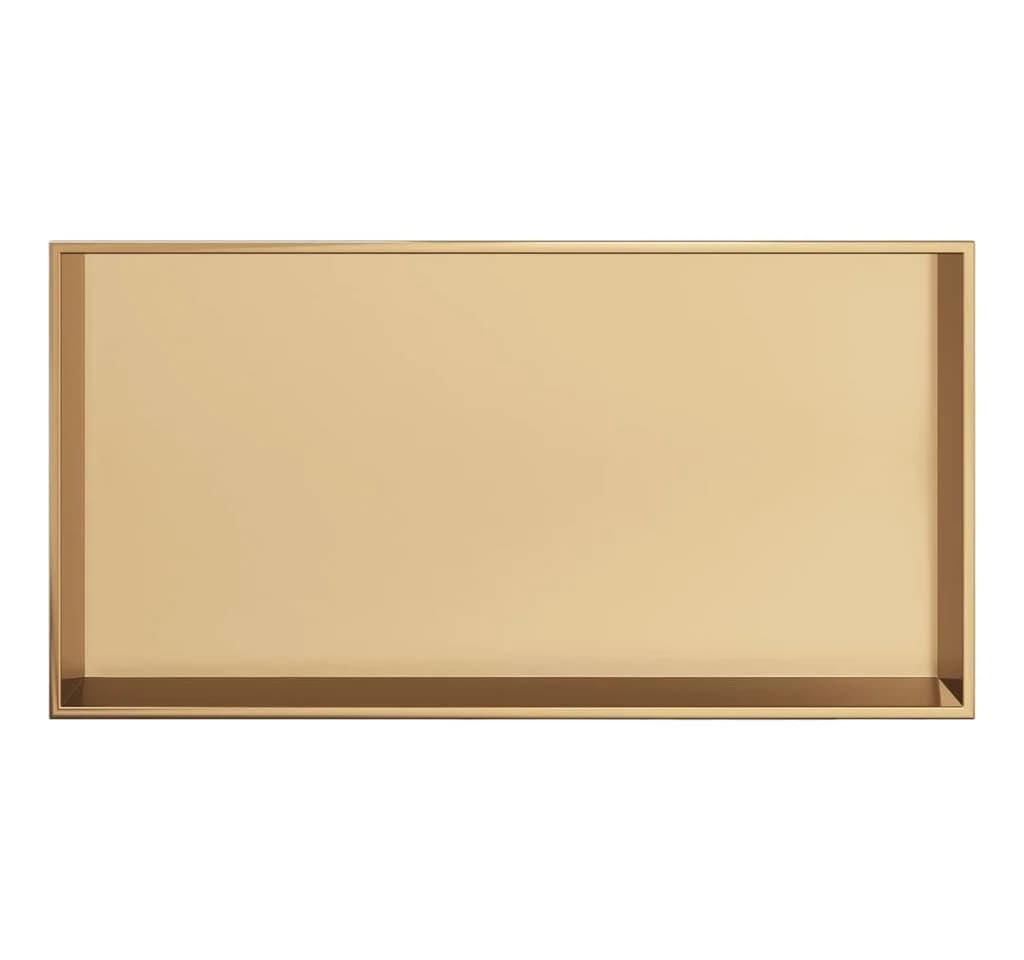 vidaXL Duschnische Edelstahl Golden Gebürstet - Bild 4