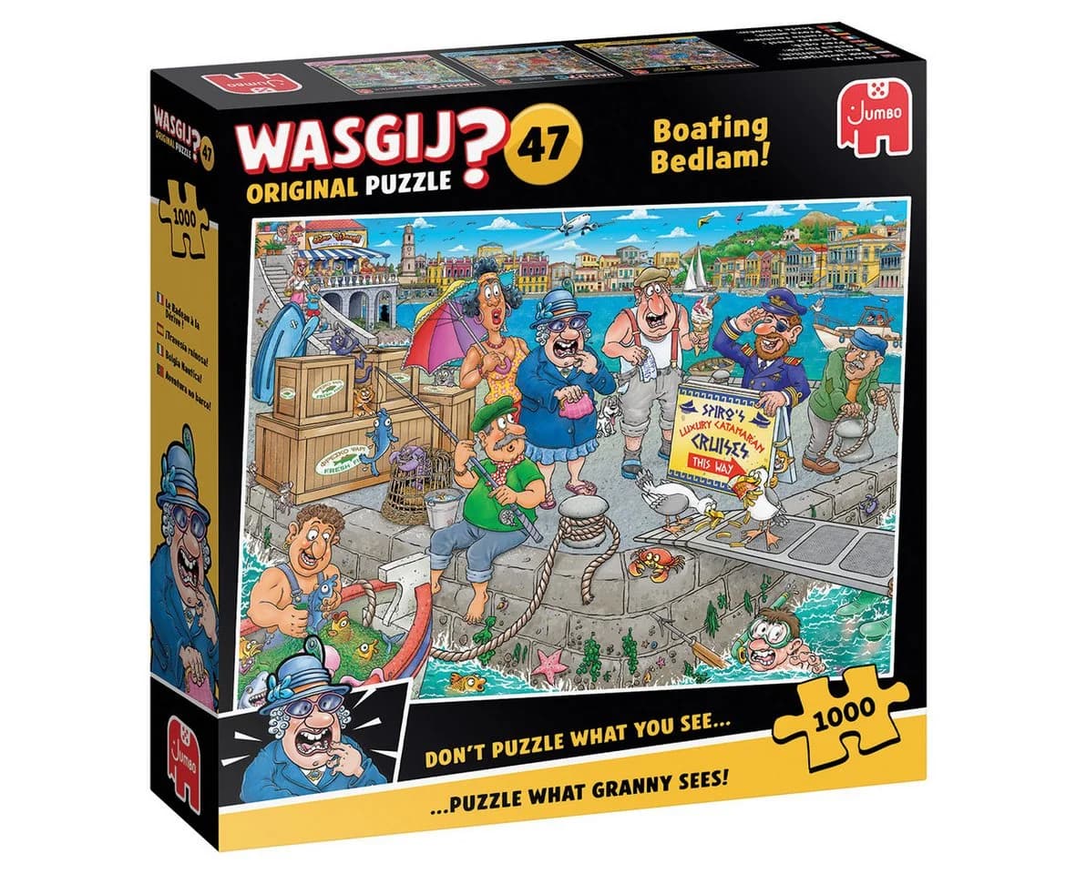 Jumbo Spiele Puzzle Wasgij Original 47 Bootschaos 1000 Teile - Bild 2