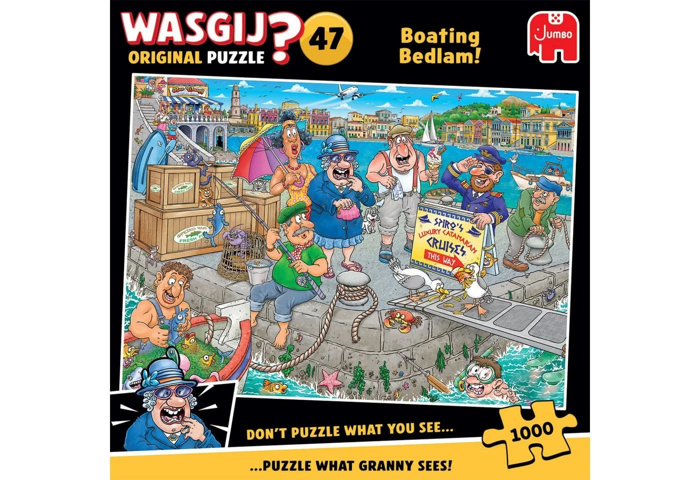 Jumbo Spiele Puzzle Wasgij Original 47 Bootschaos 1000 Teile - Bild 4