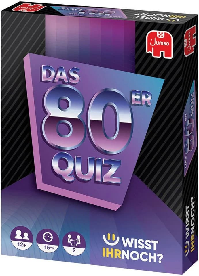 Jumbo Spiele Wisst Ihr noch? Das 80er Quiz - Bunt Retro Kartenspiel