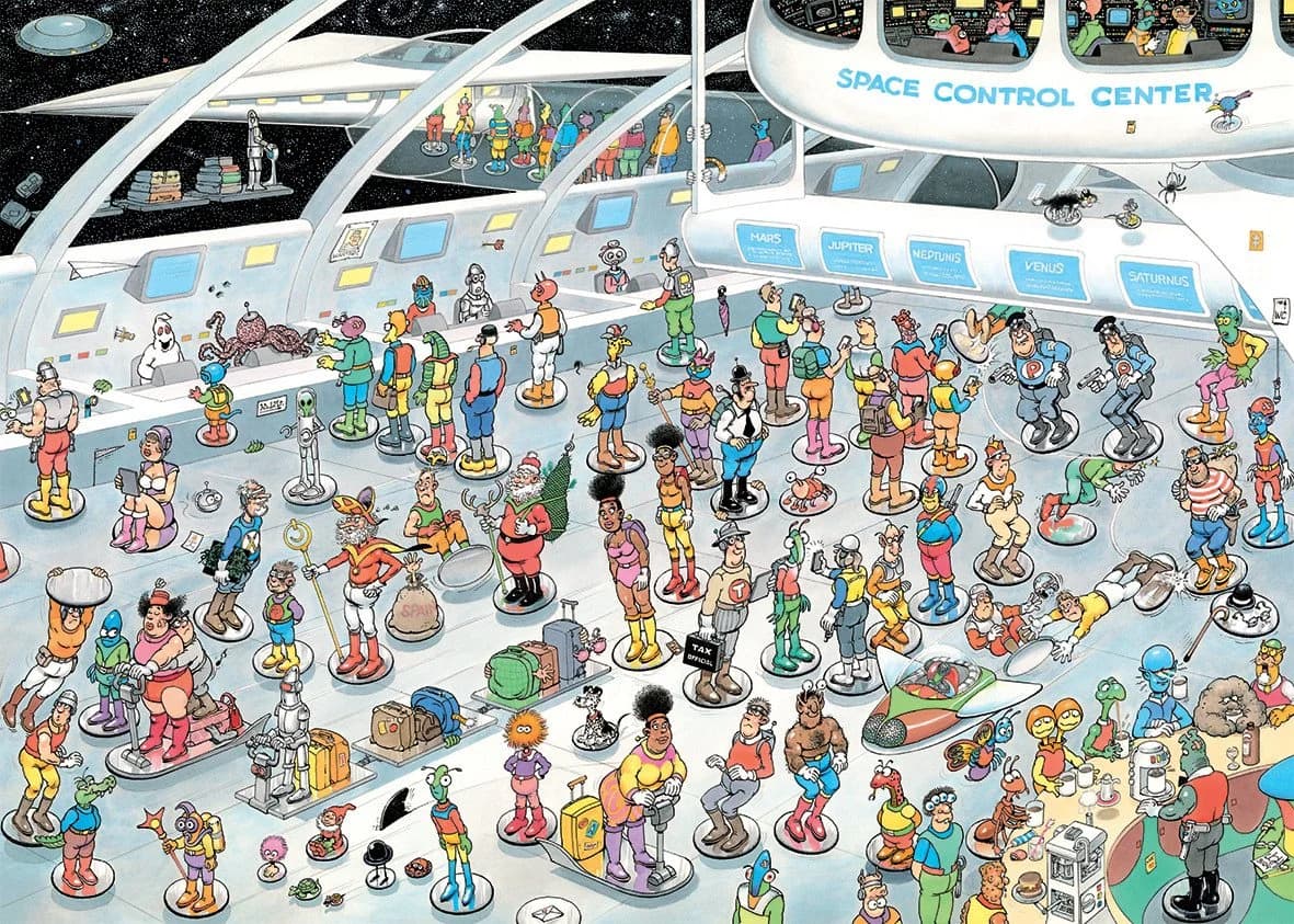 Jan van Haasteren Puzzle 1000 Teile Raumfahrt & Kino