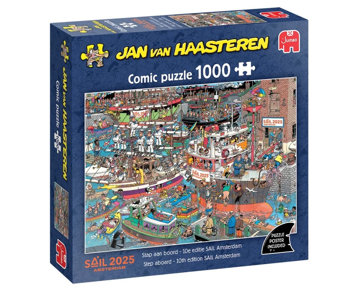 Jumbo Spiele Puzzle Jan van Haasteren, SAIL Amsterdam, 1000 Teile Puzzle, 1000 Puzzleteile, Mit Poster - Bild 2