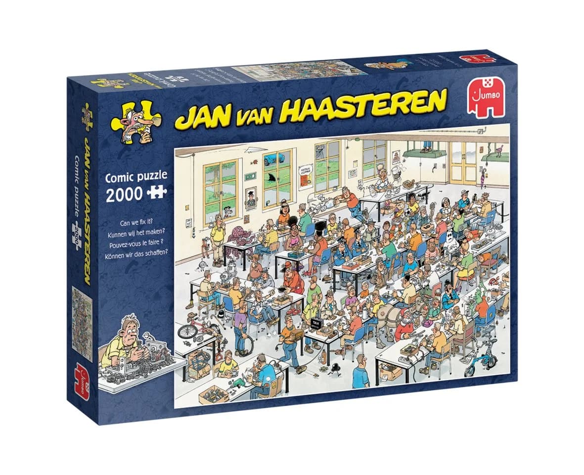 Jan van Haasteren Puzzle 2000 Teile Familie Repair Café - Bild 2