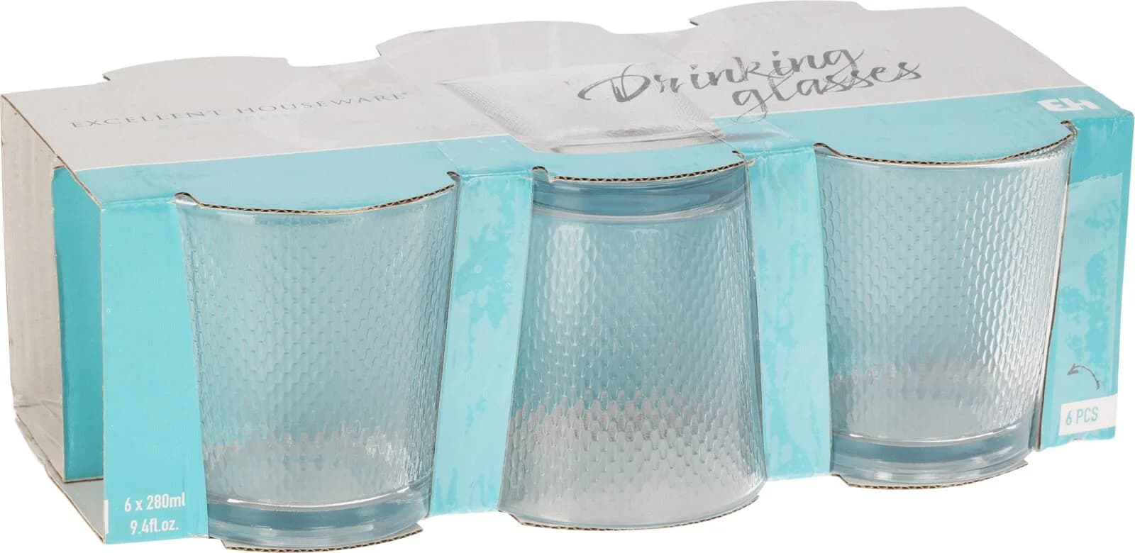 Ostermann Gläser-Set 6 Stück Weiß 280 ml